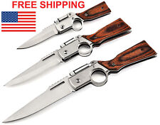 AK47 knife Tactical Folding knife Rifle Knife Spring assisted open with LED picture