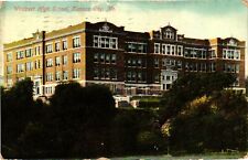Vintage Postcard- 10638. WESTPORT HIGH SCHOOL, KANSAS CITY MO. Posted 1909 picture