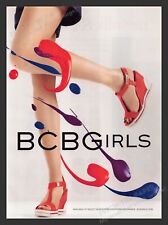 BCBGirls Shoes Colorful Long Legs 2000s Print Advertisement Ad 2008 picture