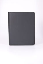 5x, 3x3 Pocket Top Loader Card Folders - Black Leather CLEAR Pockets Aus Stock picture