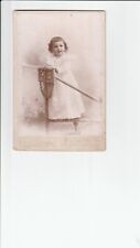 Cabinet Card 1895 S.F.CA,ID LITTLE BOY 2ND BIRTHDAY LONG GOWN ,CURLS,BANGS 1895 picture