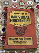 MCMASTER -CARR SUPPLY CO CHICAGO ILL CATALOG 28 1928 INDUSTRIAL MDSE.  WOW picture