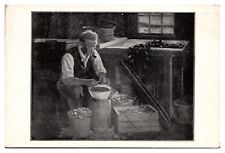 Vintage Kimball's Lobster Shop, Man Shucking Oysters, Cohasset, MA Postcard picture