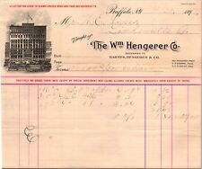 Wm Hengerer Co Buffalo NY  1897 Billhead picture