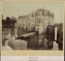 France, Loire, Château de Chenonceau, Oriental Facade, ca.1880, vintage print  picture