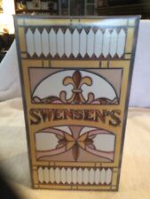 Vintage Swensen’s Ice Cream Sundae Pedestal Dimple Glass Goblet New In Gift Box  picture