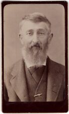 CIRCA 1880s CDV BEARDED OLD MAN IN SUIT UNMARKED picture
