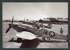 WWII USAAF Aircraft Photo Messerschmitt Bf 109 Curtiss P-40 Warhawk 79th FG 4x6 picture
