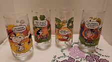 Vintage Peanuts McDonald’s Camp Snoopy Collection Glasses Set of 4 Vintage 1960s picture