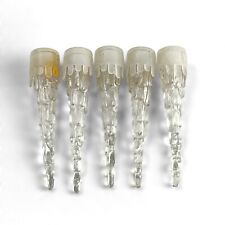 Vintage Silvestri Christmas Icicle Miniture Light Toppers Taiwan 5 picture