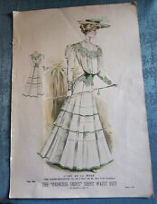 Original March 1905 Fashion Plate #1608 From L'Art De La Mode, Paper Lithograph picture