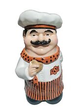 Oklahoma State University Chef Cookie Jar-Rare Great Condition 1st In A Series picture