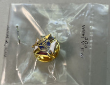Vintage Knights Of Columbus Gold Tone Metal & Enamel Lapel Pin Tie Tack NEW NOS picture
