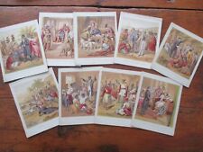 C1850 RARE 9 RELIGIOUS TRACT CARDS KRONHEIM & CO BLACK SLAVES MISSIONARY history picture