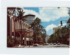 Postcard A view of Kalakaua Avenue Waikiki Honolulu Hawaii USA picture