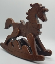 RED MILL USA Wood Rocking Horse Tabletop Nursery Vintage picture