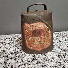 Antique Old Metal HOLSTEIN BELL No 3 BLUM Mfg Co USA Farm Cow Cattle picture