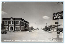 c1950's Highway 81 Viaduct and City Hall Concordia Kansas KS RPPC Photo Postcard picture