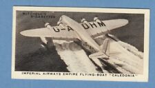 Vintage 1937 British Empire Card IMPERIAL AIRWAYS EMPIRE FLYING-BOAT 