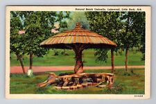 Little Rock AR-Arkansas Natural Beach Umbrella Lakewood Antique Vintage Postcard picture