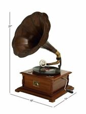 Vintage HMV Fully Functional Gramophone Working Replica Vinyl Record Player Gift picture