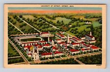 Detroit MI-Michigan, University of Detroit, Antique Vintage Souvenir Postcard picture