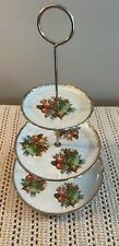 Beautiful Vintage Three-Tier Dessert Display Plate Stand Decorative tray picture