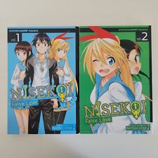Shonen Jump Naoshi Komi Nisekoi False Love #1 & 2 English Manga picture