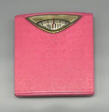 Vintage MCM Hot Pink and Gold Counselor Bathroom Scale The Brearley Company picture