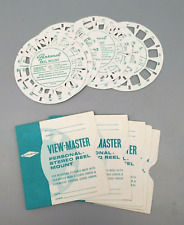 Vintage GAF View-Master Personal Stereo Reel Mounts LOT OF 6 w/ Envelopes NO BOX picture