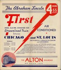 1936 Alton Railroad Timetables 