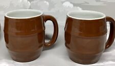 Vintage 4-Hall  Coffee Mug Cup #536 By Hall Co.  Barrell Shape USA picture