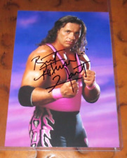 Bret Hitman Hart Pro Wrestling signed autographed photo WWF WWE WCW Foundation picture