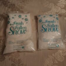 2 Bags of Dept.56 Fresh Fallen Snow 3 oz. Total Sealed Bag Christmas Village picture