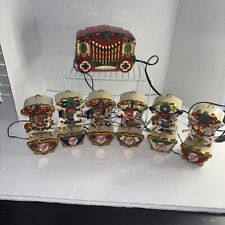 Original VTG Mr. Christmas Holiday Carousel Lighted Musical Horses 1992 WORKS picture