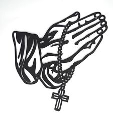 Prayer Hand Decoration Black Metal Wall Decoration Christian Wall Decoration picture