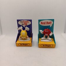 Lot Of 2 Vintage M&M's World Collectible Red Yellow Las Vegas 2