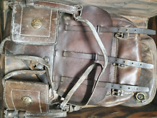 US M1897 M1904 WWI McClellan Cavalry Leather US Mail Saddle Bags & Horse Bridle picture