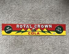 Vintage 1936 Royal Crown Cola Tin Tacker Soda Sign ~Rare~ picture