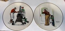 Norman rockwell plates 1979 Limited Edition Selling Both Together picture