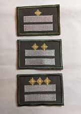 East Germany Patch DDR GDR Army Emblem Patches Military Rank Ranking Set Of 3  picture