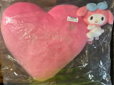 BRAND NEW Sanrio My Melody Pink Heart Plushy Cushion picture
