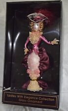 VTG Ladies With Elegance Collection Glass Christmas Ornament-Victorian Lady IOB picture