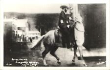 SOAPY SMITH ON HORSE real photo postcard rppc SKAGWAY ALASKA AK 1950s print picture