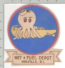 Scarce WW 2 US Navy Net + Fuel Depot Melville R.I. Leather Patch Inv# K3764 picture