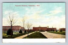 Kalamazoo MI-Michigan, Panoramic View Nazareth Academy, Vintage Postcard picture