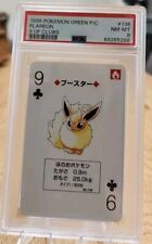 Pokemon PSA 8 Flareon #136 9 Of Clubs Green Playing Card Poker 1996 Japanese picture