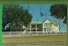 Vintage Texas TX Postcard Summer Whitehouse LBJ Ranch Stonewall 1968 Army Cancel picture