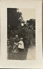 RPPC Mansfield Ohio Woman and Child Ruth Devine Grubb Real Photo Postcard c1910 picture
