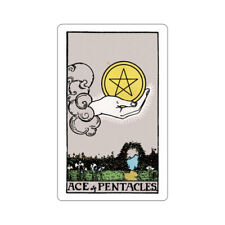The Ace of Pentacles (Rider Waite Tarot Deck) STICKER Vinyl Die-Cut Decal picture